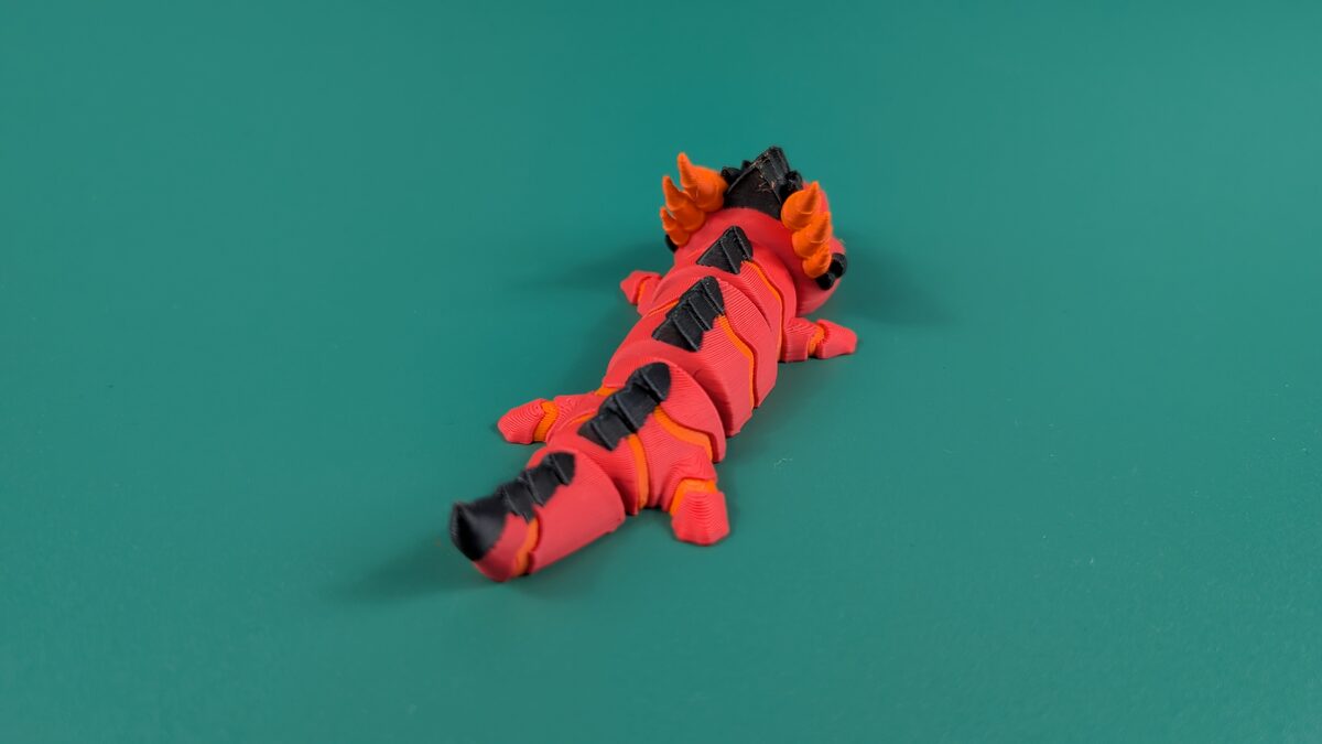 Magma Dragon Articulated Figure Back